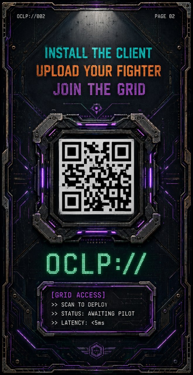 Concept installation invitation with illustrated QR code; not an active signup.